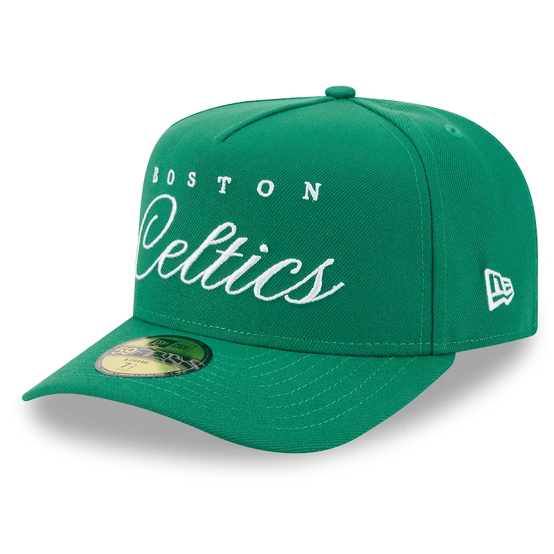 Casquette ajustée New Era 59FIFTY Kelly Green Boston Celtics NBA Draft 2025 pour homme