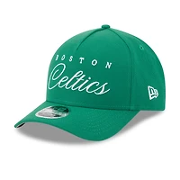 Men's New Era Kelly Green Boston Celtics 2025 NBA Draft M-Crown A-Frame 9FORTY Adjustable Hat