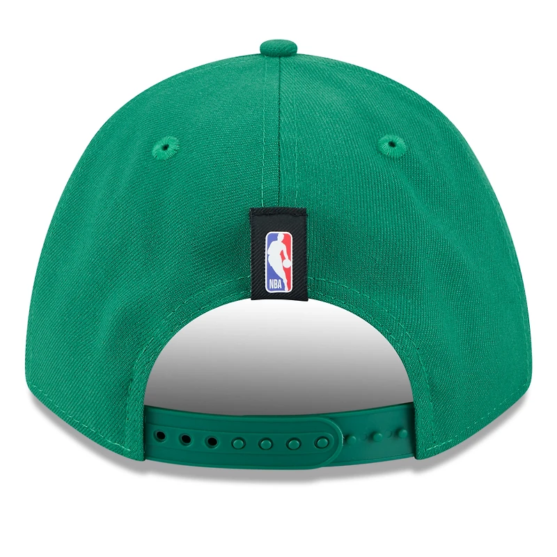 Men's New Era Kelly Green Boston Celtics 2025 NBA Draft M-Crown A-Frame 9FORTY Adjustable Hat