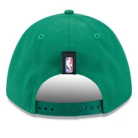 Men's New Era Kelly Green Boston Celtics 2025 NBA Draft M-Crown A-Frame 9FORTY Adjustable Hat