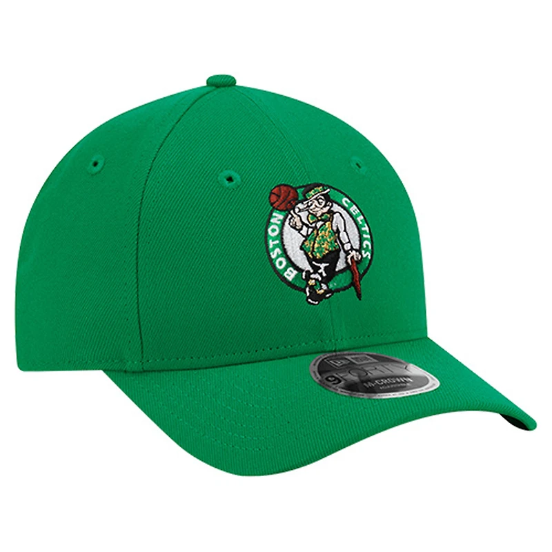 Men's New Era Kelly Green Boston Celtics 9FORTY Stock M-Crown Adjustable Hat