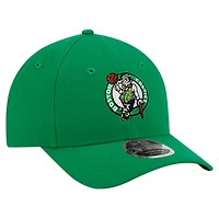 Men's New Era Kelly Green Boston Celtics 9FORTY Stock M-Crown Adjustable Hat