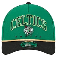 Men's New Era  Kelly Green Boston Celtics Bold Arch COOLERA 9FORTY A-Frame M-Crown Adjustable Hat