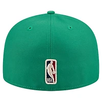 Casquette ajustée New Era 59FIFTY pour homme, vert Kelly, logo Boston Celtics.