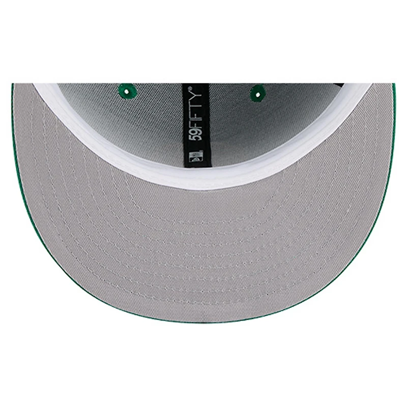 Casquette ajustée New Era 59FIFTY pour homme, vert Kelly, logo Boston Celtics.