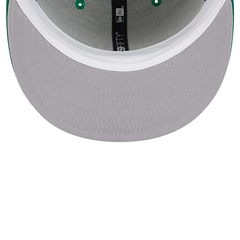 Casquette ajustée 59FIFTY New Era Kelly Green Boston Celtics Court Sport pour hommes