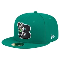 Casquette ajustée New Era 59FIFTY Deceptor des Boston Celtics, vert Kelly, pour homme