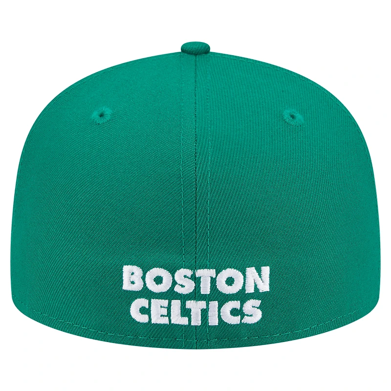 Men's New Era  Kelly Green Boston Celtics Deceptor 59FIFTY Fitted Hat