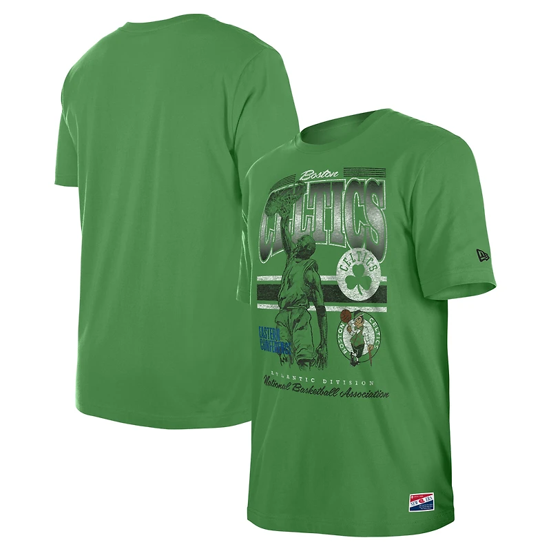 Men's New Era Kelly Green Boston Celtics Enzyme Wash Oversized T-Shirt