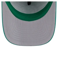 Men's New Era Kelly Green Boston Celtics Faded Foam Front 9FIFTY A-Frame Adjustable Trucker Hat