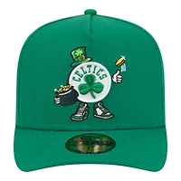 Casquette ajustée New Era 59FIFTY pour homme, vert Kelly, logo Boston Celtics Injection Cartoon, monture A.