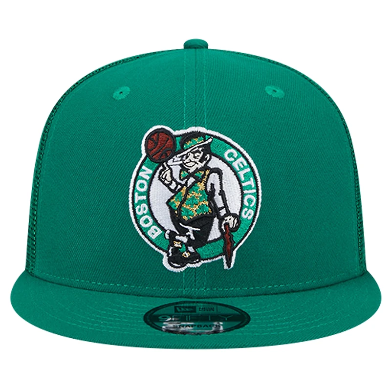 Casquette snapback 9FIFTY Boston Celtics en maille verte Kelly New Era pour homme
