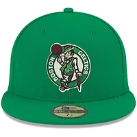 Men's New Era Kelly Green Boston Celtics Official Team Color 59FIFTY Fitted Hat