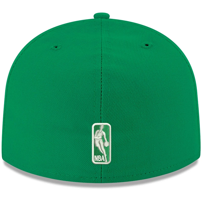 Men's New Era Kelly Green Boston Celtics Official Team Color 59FIFTY Fitted Hat