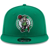 Casquette Snapback 9FIFTY couleur officielle de l'équipe Boston Celtics New Era Kelly Green pour hommes