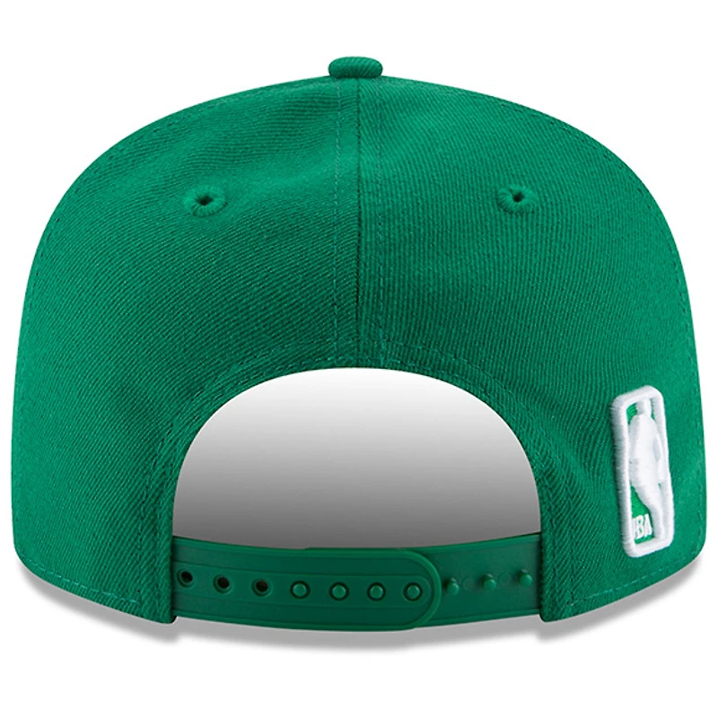 Casquette Snapback 9FIFTY couleur officielle de l'équipe Boston Celtics New Era Kelly Green pour hommes