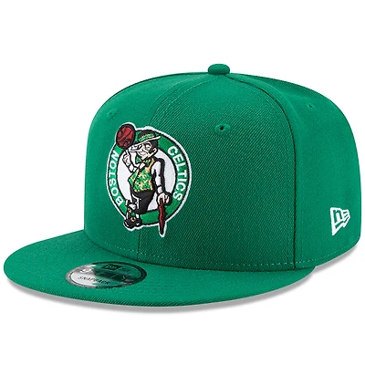 Casquette Snapback 9FIFTY couleur officielle de l'équipe Boston Celtics New Era Kelly Green pour hommes