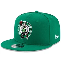 Casquette Snapback 9FIFTY couleur officielle de l'équipe Boston Celtics New Era Kelly Green pour hommes