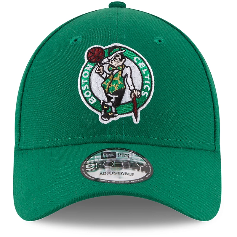 Casquette ajustable 9FORTY aux couleurs officielles de l'équipe des Celtics de Boston New Era Kelly Green pour homme