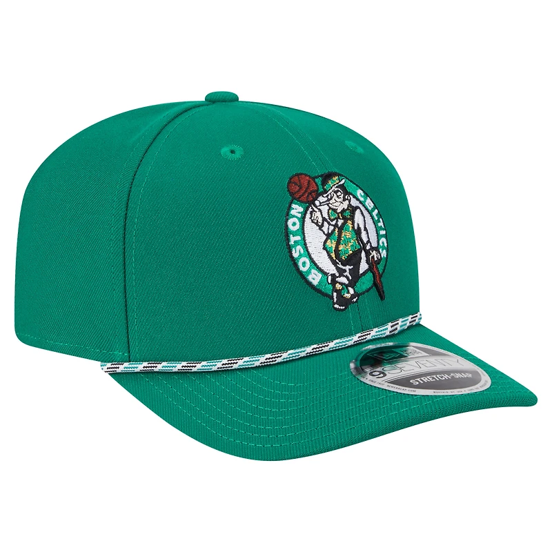 Casquette ajustable 9SEVENTY en corde verte Kelly des Boston Celtics de New Era pour homme