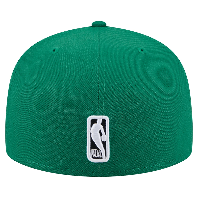 Casquette ajustée 59FIFTY New Era vert Kelly pour homme, Boston Celtics State Stitch