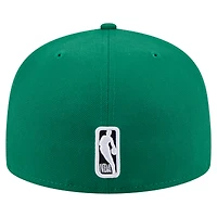 Casquette ajustée 59FIFTY New Era vert Kelly pour homme, Boston Celtics State Stitch