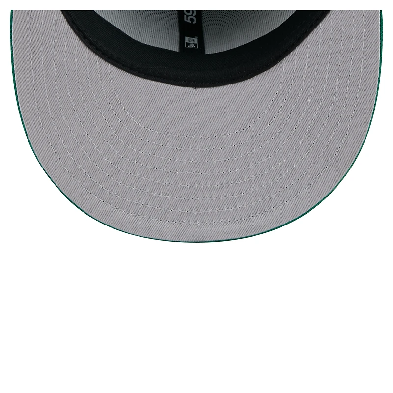 Casquette ajustée 59FIFTY New Era vert Kelly pour homme, Boston Celtics State Stitch