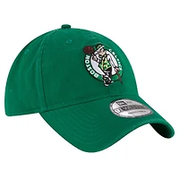 Men's New Era Kelly Green Boston Celtics Team 2.0 9TWENTY Adjustable Hat