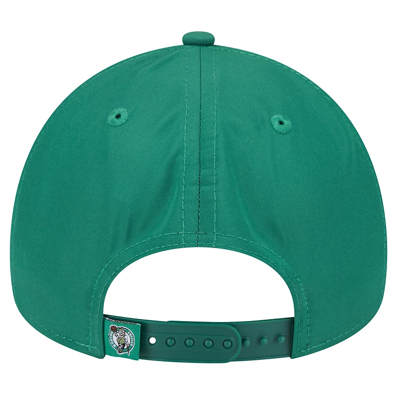 Men's New Era Kelly Green Boston Celtics Throwback Gradient A-Frame 9FORTY Adjustable Hat