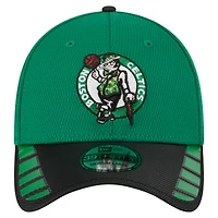 Men's New Era Kelly Green Boston Celtics Visor Hit 39THIRTY Flex Hat