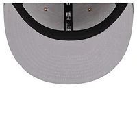 Men's New Era Khaki/Black Boston Celtics Burnt Orange Logo Two-Tone 59FIFTY Fitted Hat