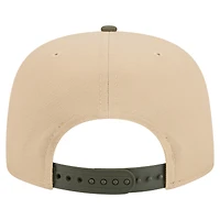 Men's New Era Khaki/Olive Boston Celtics Color Pack Two-Tone A-Frame 9FIFTY Snapback Hat