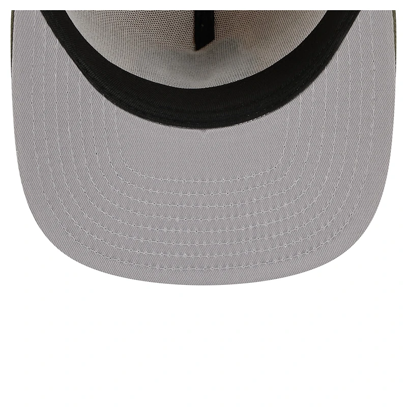 Men's New Era Khaki/Olive Boston Celtics Color Pack Two-Tone A-Frame 9FIFTY Snapback Hat