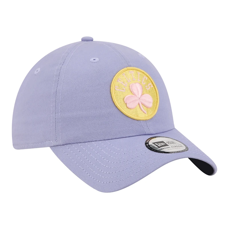 Casquette New Era Lavande Boston Celtics pour homme, modèle classique décontracté et ajustable