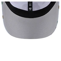 Casquette extensible à bouton-pression New Era bleu clair/gris Boston Celtics Adventure Aloha Pattern 9SEVENTY pour homme