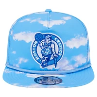 Casquette ajustable en corde pour golfeur New Era bleu clair Boston Celtics Head in the Clouds pour homme