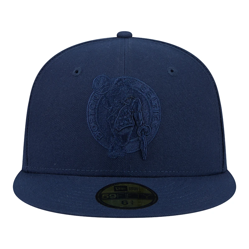 Men's New Era Navy Boston Celtics Tonal Color Pack 59FIFTY Fitted Hat