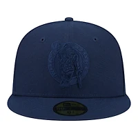 Men's New Era Navy Boston Celtics Tonal Color Pack 59FIFTY Fitted Hat