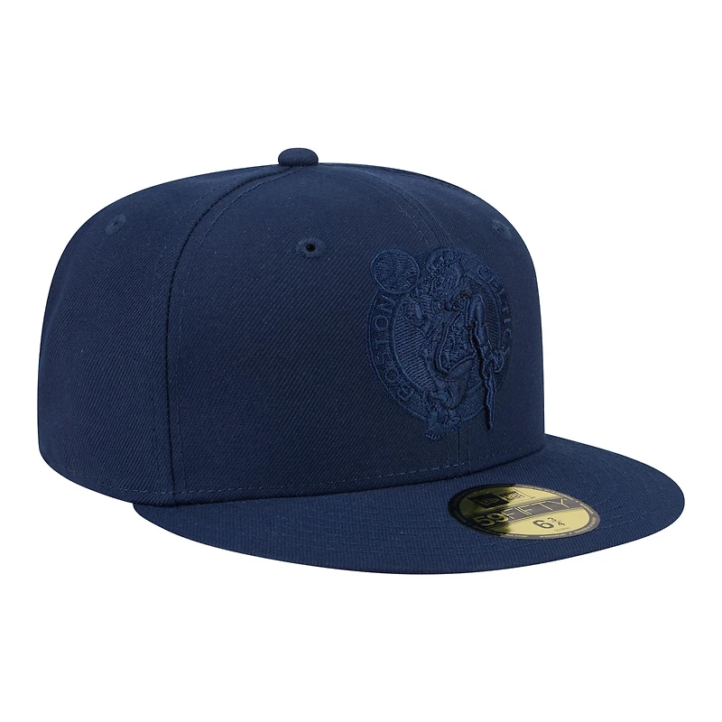 Casquette ajustée New Era 59FIFTY pour homme, coloris bleu marine Boston Celtics