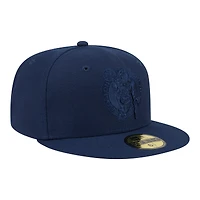 Casquette ajustée New Era 59FIFTY pour homme, coloris bleu marine Boston Celtics