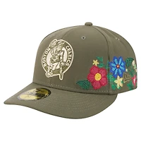 Casquette ajustée 59FIFTY Boston Celtics olive New Era pour homme