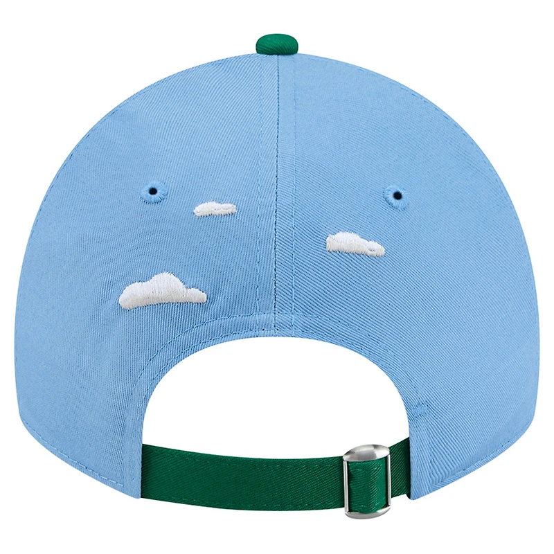 Men's New Era Powder Blue Boston Celtics Clouds 9TWENTY Adjustable Hat