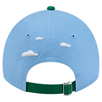 Men's New Era Powder Blue Boston Celtics Clouds 9TWENTY Adjustable Hat