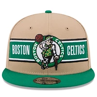 Casquette Snapback Boston Celtics 2024 NBA Draft 9FIFTY New Era beige/vert Kelly pour homme