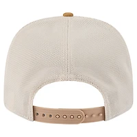 Men's New Era Tan/Light Brown Boston Celtics Two-Tone 9SEVENTY Adjustable Trucker Hat