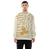 Sweat-shirt New Era beige Boston Celtics édition City 2025/26 pour homme