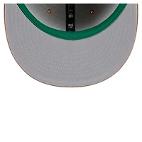 Men's New Era Tan Boston Celtics Color Pack 9FIFTY Snapback Hat