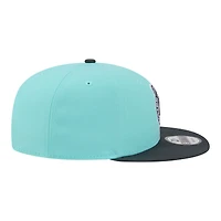 Men's New Era Turquoise/Charcoal Boston Celtics Color Pack Two-Tone 9FIFTY Snapback Hat