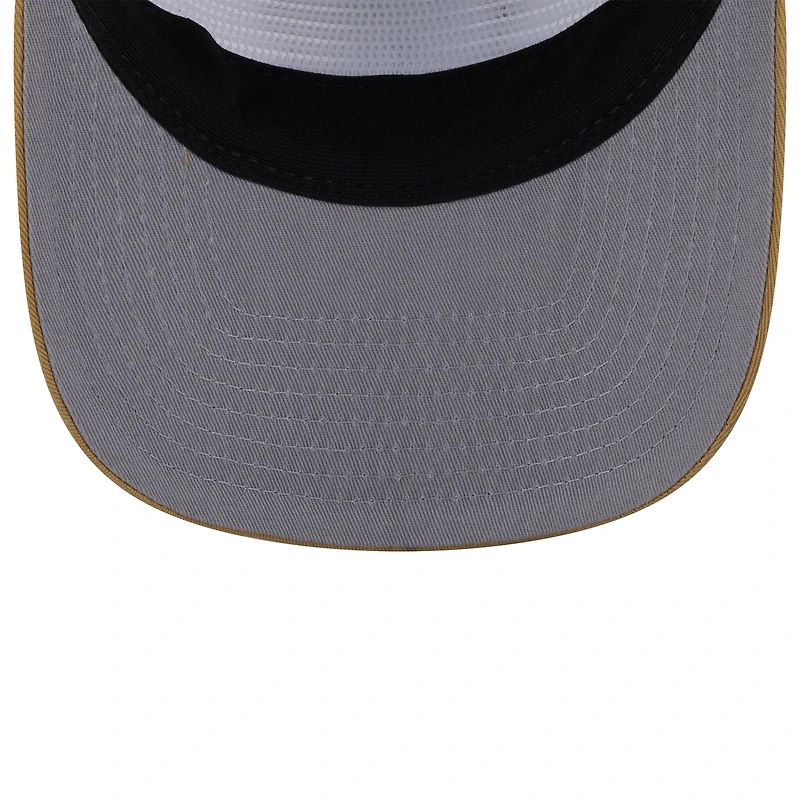 Casquette ajustable New Era blanche et or Boston Celtics 2025/26 City Edition 19TWENTY pour homme