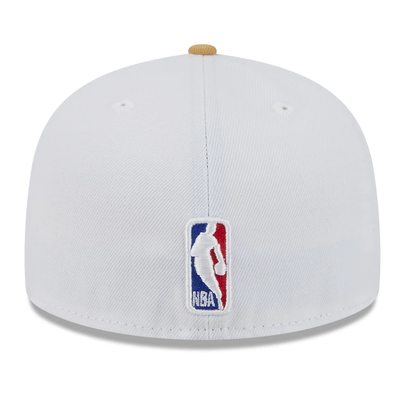 Men's New Era White/Gold Boston Celtics 2025/26 City Edition 59FIFTY Fitted Hat